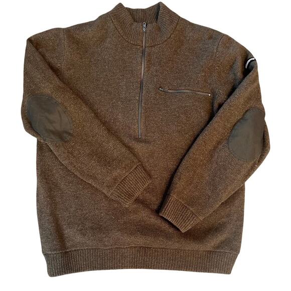 Guide Series Lined Wool Full Zip Windstopper Sweater Jacket Green Mens XLT - Picture 1 of 7